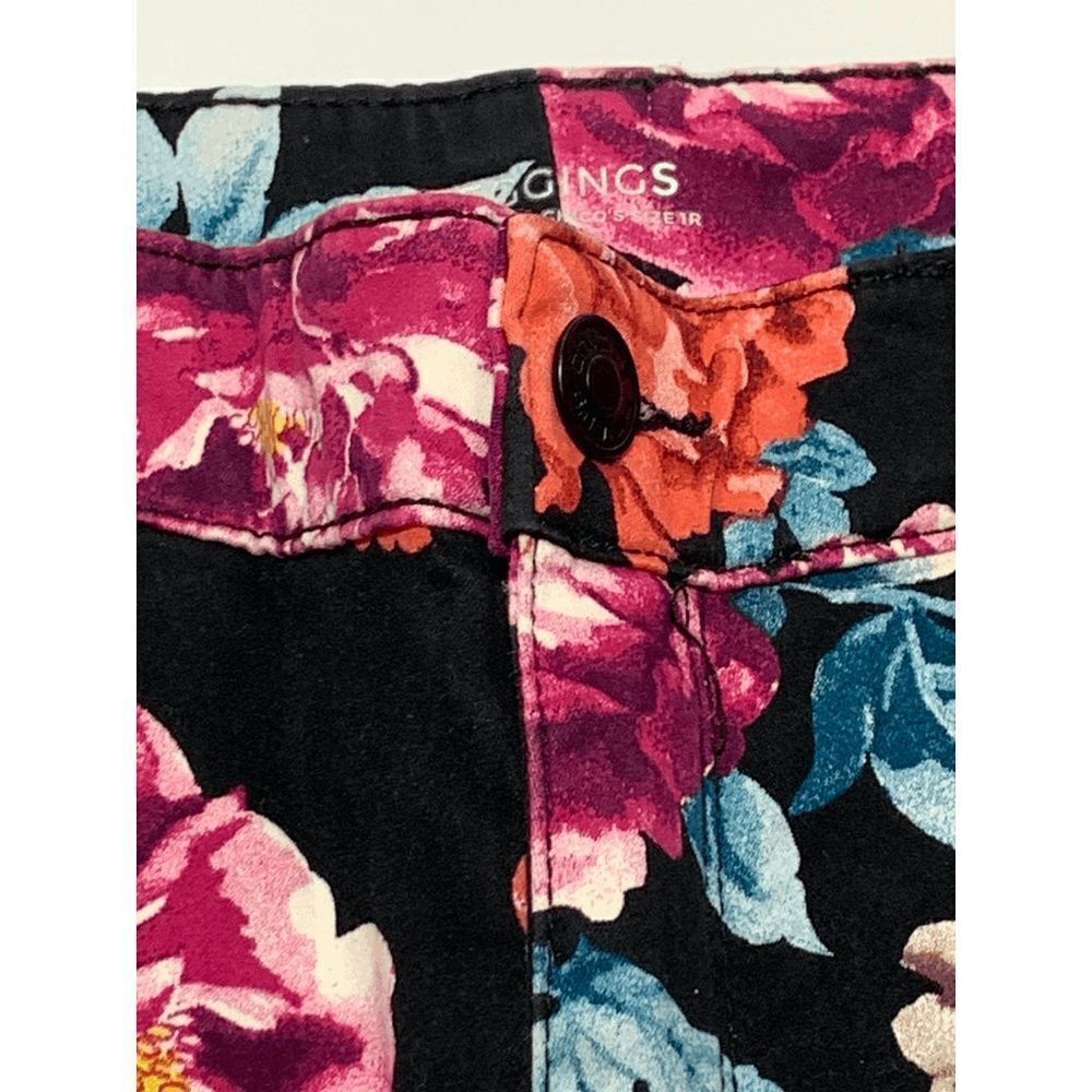 Chico's Floral Jegging Size 8 - Picture 3 of 8